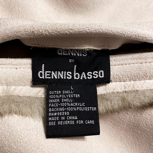 Dennis by Dennis Basso Reversible Faux Fur Coat Size L - Picture 10 of 10